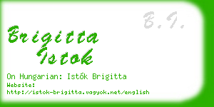 brigitta istok business card